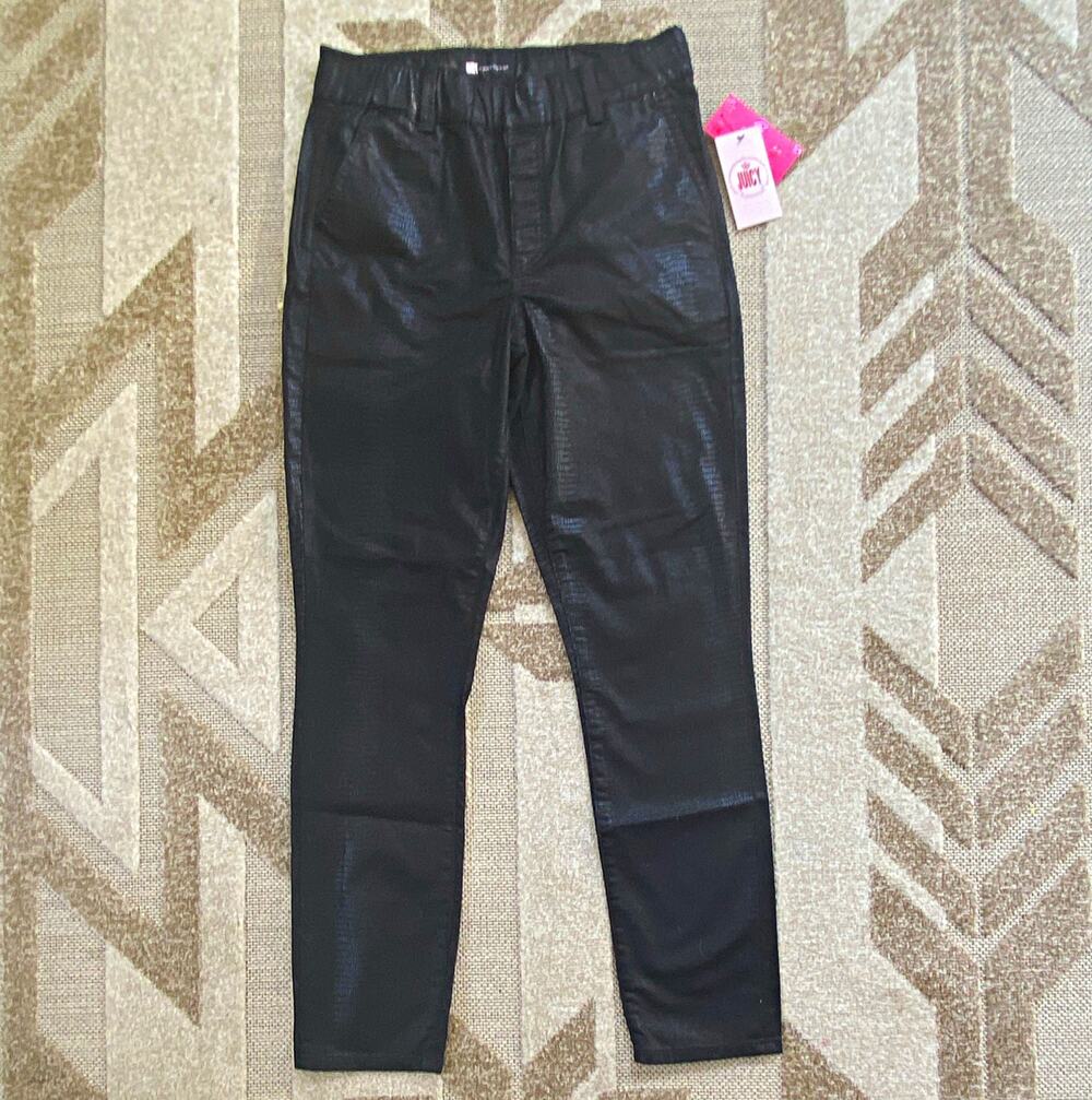 Juicy Couture Women's Black Ankle Pants Flat Front Pockets Regular NWT